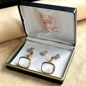 Vintage Smith and Bond Gold plated tuxedo cufflinks
